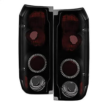 1987-1996 Ford F150 & Bronco; Euro Style Tail Lights; Black Smoke