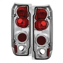 1987-1996 Ford F150 & Bronco; Euro Style Tail Lights; Chrome