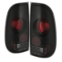 1997-2003 Ford F150 Styleside; Euro Style Tail Lights; Black Smoke
