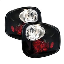 1997-2000 Ford F150 Flareside; Euro Style Tail Lights; Black