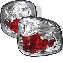 1997-2000 Ford F150 Flareside; Euro Style Tail Lights; Chrome