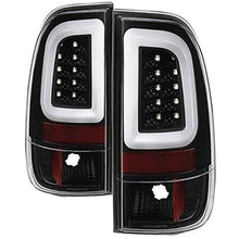 1997-2003 Ford F150 Styleside; Version 3 Light Bar LED Tail Lights; Black