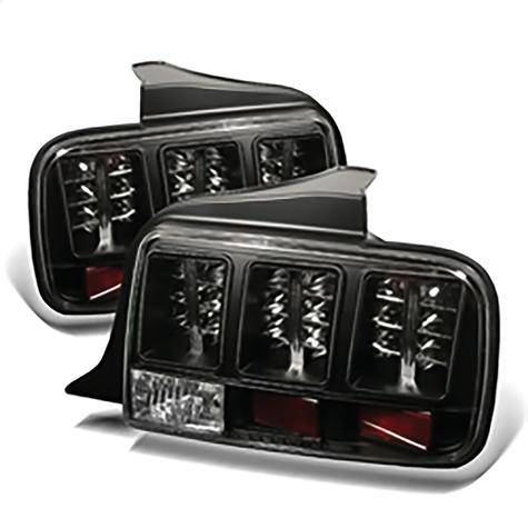 2005-2009 Ford Mustang; LED Tail Lights; Black