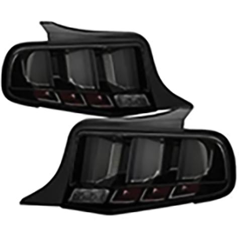2010-2012 Ford Mustang; Sequential Turn Signal LED Tail Lights; Smoke