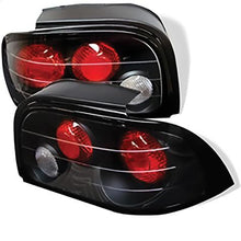1994-1995 Ford Mustang; Euro Style Tail Lights; Black