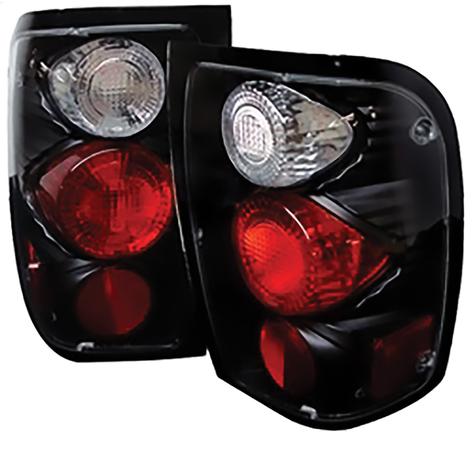 1998-2000 Ford Ranger; Euro Style Tail Lights; Black