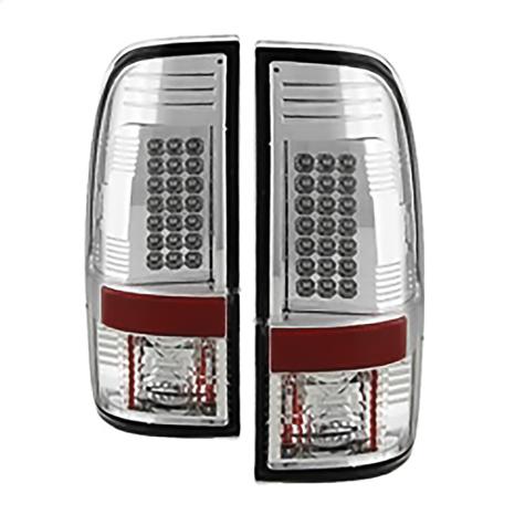 2008-2016 Ford F250/F350; LED Tail Lights; Chrome