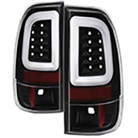 2008-2016 Ford F250/F350; Version 3 Light Bar LED Tail Lights; Black