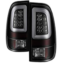 2008-2016 Ford F250/F350; Version 3 Light Bar LED Tail Lights; Black Smoke