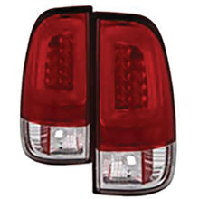 2008-2016 Ford F250/F350; Version 3 Light Bar LED Tail Lights; Red Clear