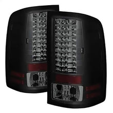 2007-2014 GMC Sierra 1500/2500HD/3500HD; LED Tail Lights; Black Smoke