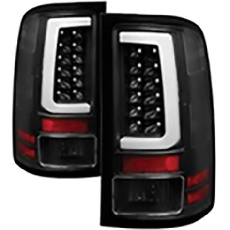 2007-2014 GMC Sierra 1500/2500HD/3500HD; Version 2 Light Bar LED Tail Lights; Black