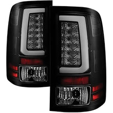 2007-2014 GMC Sierra 1500/2500HD/3500HD; Version 2 Light Bar LED Tail Lights; Black Smoke