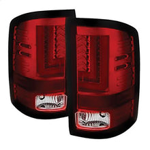 2014-2018 GMC Sierra 1500/2500HD/3500HD; LED Tail Lights; Red Clear