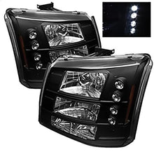 2003-2006 Chevrolet Silverado 1500/2500/3500; Crystal Headlights; Black