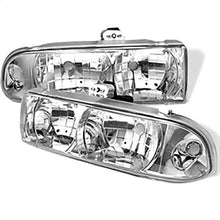 1998-2005 Chevrolet S10 & Blazer; Crystal Headlights; Chrome