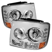 1999-2002 Chevrolet Silverado 1500/2500; Crystal Headlights; Chrome