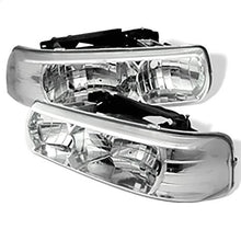 1999-2002 Chevrolet Silverado 1500HD/2500HD; Crystal Headlights; Chrome