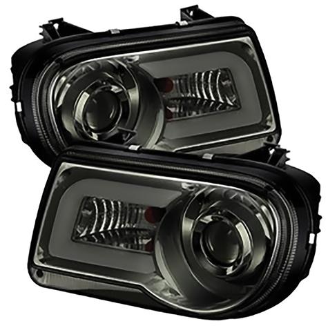 2005-2010 Chrysler 300C; Projector Headlights; Smoke