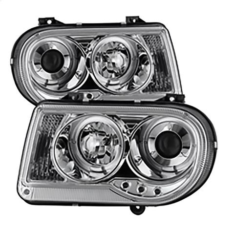 2005-2010 Chrysler 300C; Projector Headlights; Chrome