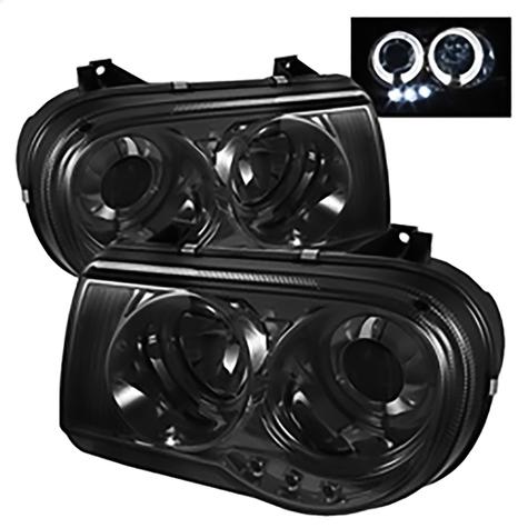 2005-2010 Chrysler 300C; Projector Headlights; Smoke