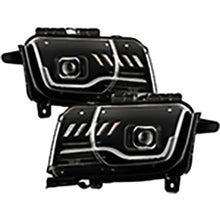 2010-2013 Chevrolet Camaro; For Factory Halogen Model Only; Projector Headlights; Black