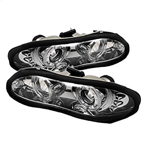 1998-2002 Chevrolet Camaro; Projector Headlights; Chrome