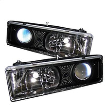 1988-1999 Chevrolet C1500/2500/3500; Projector Headlights; Black