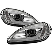 2005-2013 Chevrolet Corvette C6; LED Projector Headlights; Chrome