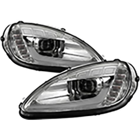 2005-2013 Chevrolet Corvette C6; Projector HID Headlights; Chrome