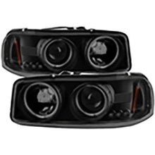 1999-2006 GMC Sierra 1500/2500/3500; Projector Headlights; Black Smoke