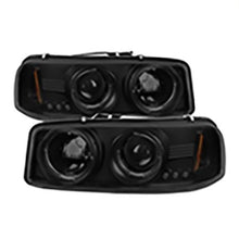 1999-2006 GMC Sierra 1500/2500/3500; Projector Headlights; Black Smoke