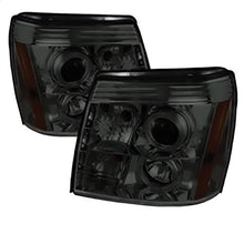 2002-2003 Cadillac Escalade; Projector Headlights; Halogen Model Only; LED Halo; Smoke
