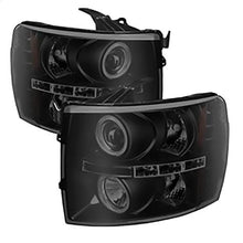 2007-2013 Chevrolet Silverado 1500, 2500HD Projector Headlights; Black Smoke