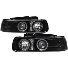 1999-2002 Chevrolet Silverado 1500/2500 & 2000-2006 Suburban/Tahoe; Projector Headlights; Black