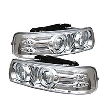 1999-2002 Chevrolet Silverado 1500/2500 & 2000-2006 Suburban/Tahoe; Projector Headlights; Chrome