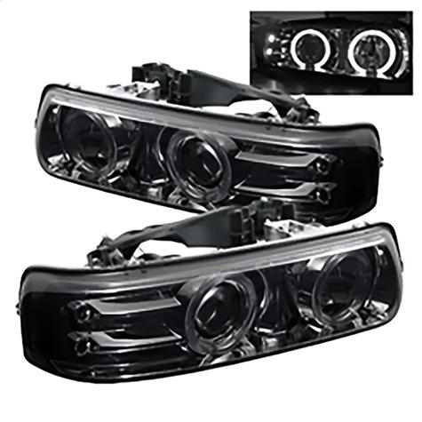 1999-2002 Chevrolet Silverado 1500/2500 & 2000-2006 Suburban/Tahoe; Projector Headlights; Smoke