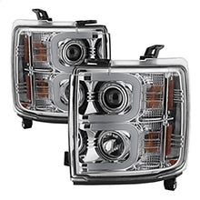 2015-2019 Chevrolet Silverado 2500/3500 HD; Projector Headlights; Light Bar DRL; Chrome