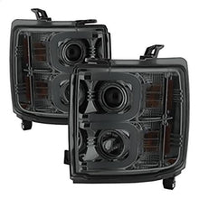 2015-2019 Chevrolet Silverado 2500/3500 HD; Projector Headlights; Light Bar DRL; Smoke