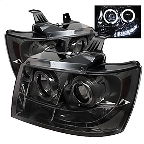 2007-2014 Chevrolet Suburban 1500/2500; Tahoe & Avalance; Projector Headlights; Smoke
