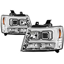 2007-2014 Chevrolet Suburban 1500/2500; Tahoe & Avalance; Version 2 Projector Headlights; Chrome