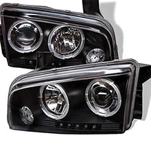 2006-2010 Dodge Charger; Projector Headlights; Halogen Model Only; Black