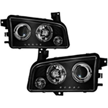 2006-2010 Dodge Charger; Projector Headlights; Halogen Model Only; Black Smoke