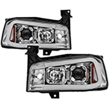 2006-2010 Dodge Charger; 1 Piece Projector Headlights; Halogen Model Only; Chrome