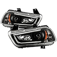2011-2014 Dodge Charger; Factory Halogen Model Only; LED Projector Headlights
