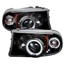 1997-2004 Dodge Dakota & Durango; 1PC CCFL Projector Headlights; Black