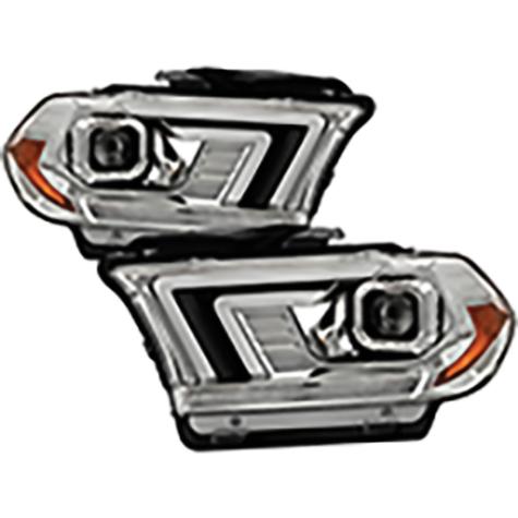 2011-2013 Dodge Durango; Halogen Model Only; Projector Headlights; Chrome