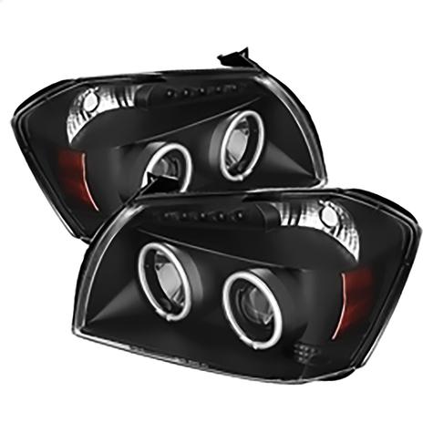 2005-2007 Dodge Magnum; Projector Headlights; CCFL Halo; LED; Black