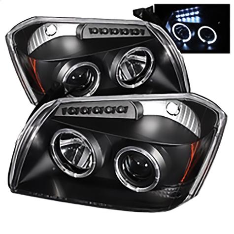 2005-2007 Dodge Magnum; Projector Headlights; Black