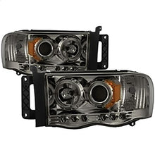 2002-2005 Dodge Ram 1500/2500/3500; Projector Headlights; Smoke